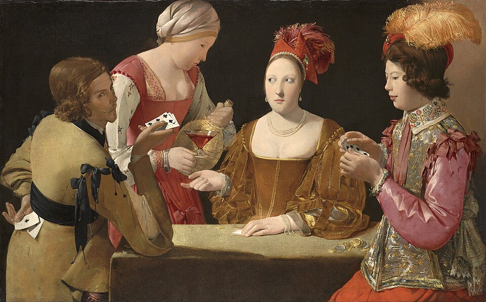 The Card Sharp with the Ace of Diamonds by Georges de La Tour